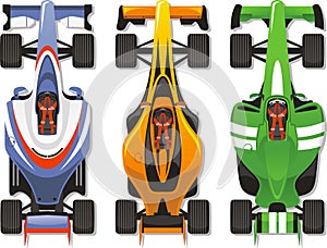 Sports car racing illustration