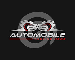 Sports Car Racing Tournament And Supercar Motor Performance Trendy Logo Design.