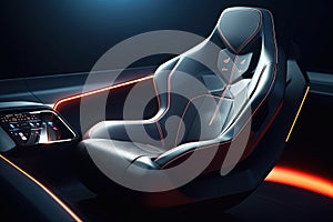 Sports car seats equipped with advanced biometric sensors