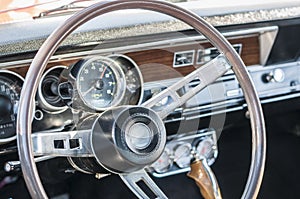 Sports car steering wheel