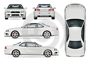 Sports car vector illustration