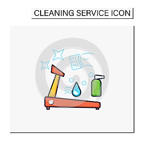 Sports cleaning color icon