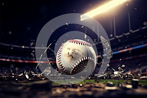 Sports concept background featuring the iconic game of baseball