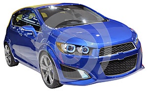 Sports coupe isolated photo