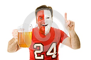 Sports Fan with Beer