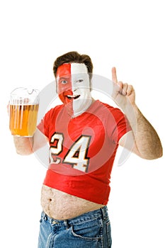 Sports Fan with Beer Belly