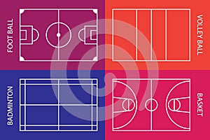 sports field template design.