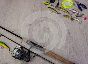 Sports fishing background