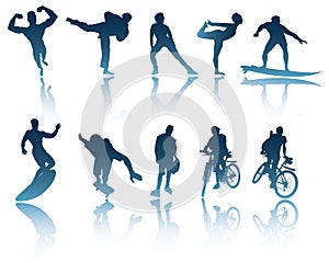 Sports & Fitness Silhouettes