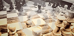 Sports game chess blacknwhite