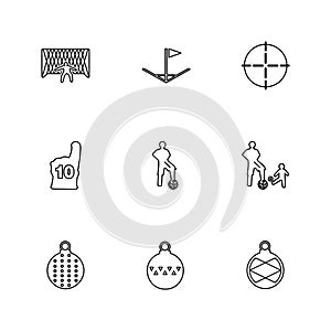 sports , games , atheletes , balls , fitness , eps icons set vector