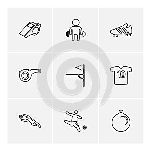 sports , games , atheletes , balls , fitness , eps icons set vector