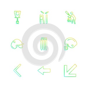 Sports , games , atheletes , eps icons set vector