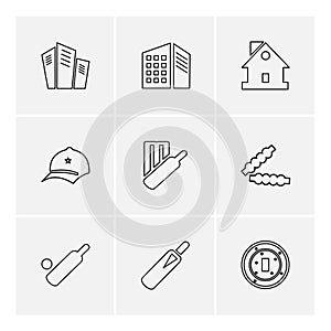 Sports , games , atheletes , eps icons set vector