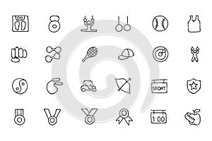 Sports Hand Drawn Doodle Icons 5