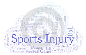 Sports Injury word cloud.