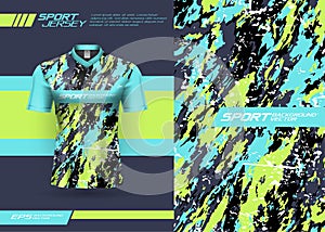 Sports jersey abstract texture design for sublimation, football, racing, gaming, motocross, cycling