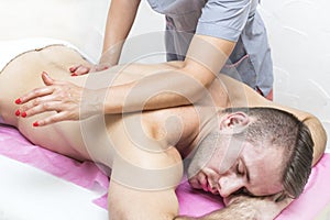 Sports massage at the massage parlor