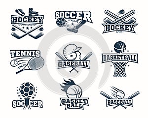 Sports Monochrome Logos