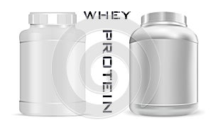 Sports Nutrition can. Protein Bottle Mockup