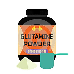 Sports nutrition, glutamine powder, professional creatine, measu