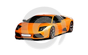 Sports orange car