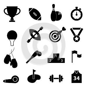 Sports related icon set