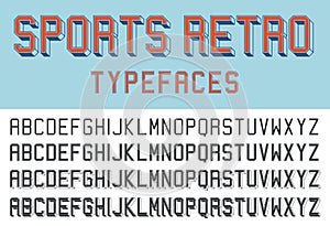 Sports retro typefaces