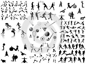 Sports silhouettes