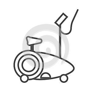 Sports simulator icon. vector outline