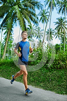 Sports. Sporty Runner Running. Jogger Training, Jogging. Fitness