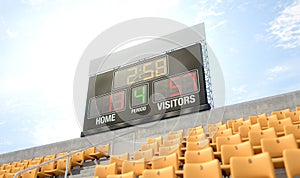 Sports Stadium Scoreboard