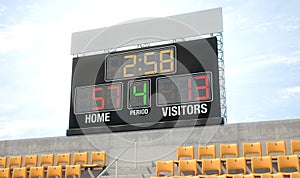 Sports Stadium Scoreboard