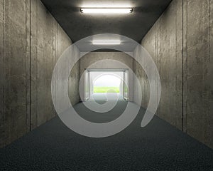 Sports Stadium Tunnel Entrance