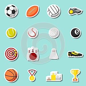 Sports stickers set