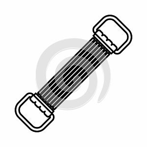 Sports stretchable belt icon, outline style