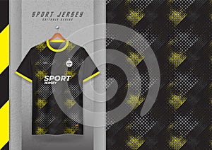 sports t-shirts, soccer jerseys, running jerseys, jerseys, workout jerseys. yellow black pattern