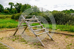 Sports tackles outdoor equipment for obstacle course at the park