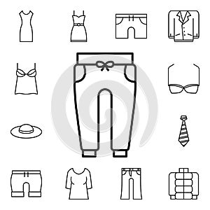 Sports trousers icon. Detailed set of clothes icons. Premium quality graphic design. One of the collection icons for websites, web