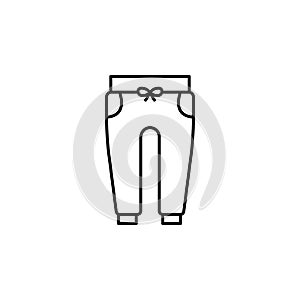 sports trousers icon. Element of clothes icon for mobile concept and web apps. Thin line sports trousers icon can be used for web