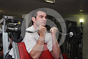 Sportsman at gym 1 photo