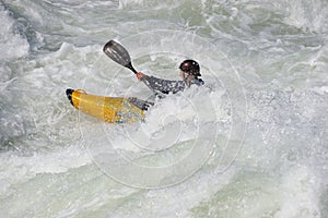 Sportsman on the rapids