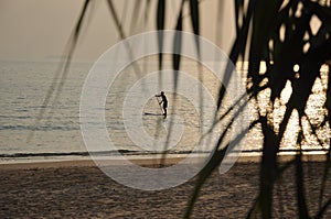 Sportsman on the surf