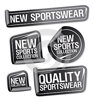 Sportswear collection stickers.