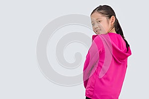 Sporty Concept Illustrated by Asian Kid in Sweater Isolated on White