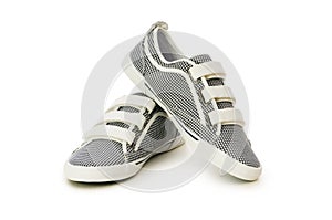 Sporty shoes isolated on the white