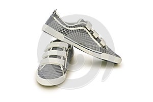 Sporty shoes isolated on the white