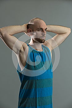 Sporty young man portrait