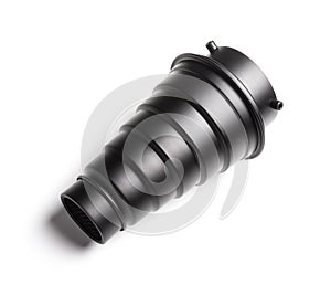 Spot conical attachment for studio flash on white background