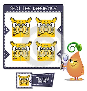 Spot the difference twins